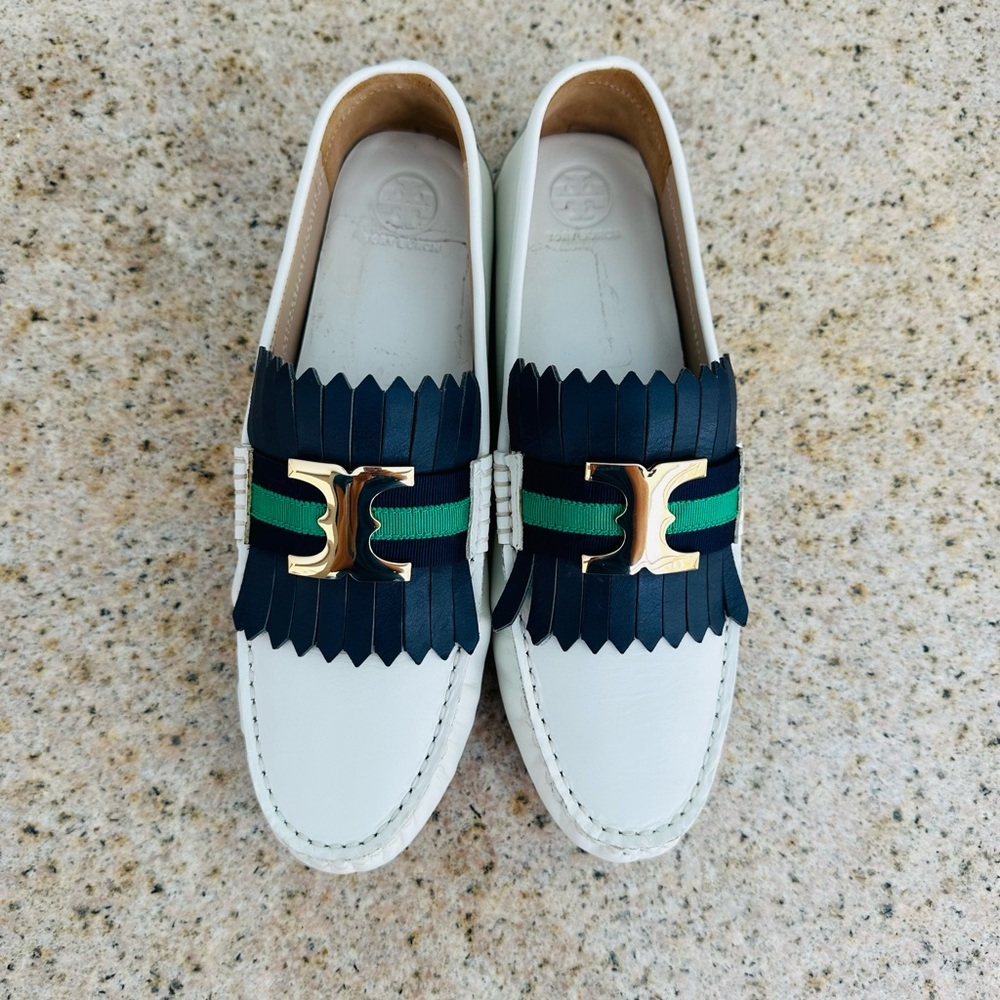 NWOT Tory Burch Kiltie Driving Moc